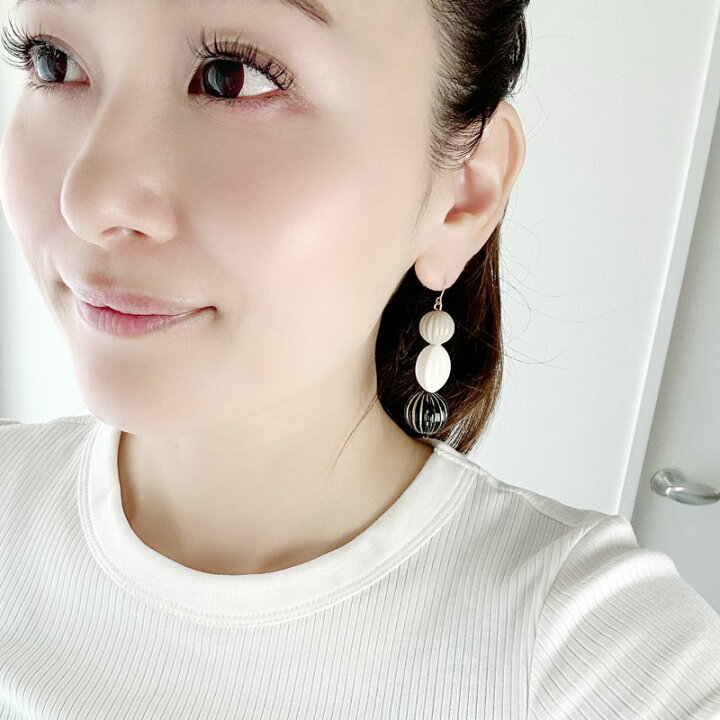 楽天市場】レトロ アンティーク 積み木 ピアス イヤリング 樹脂ピアス 