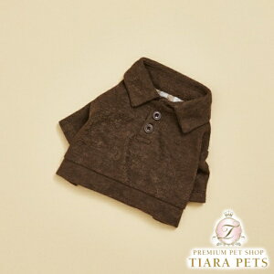 ���C�X�h�b�O louisdog Dark Choco Pique Shirt�y���^�� ���� �g�b�v�X �V���c �Z���u�z