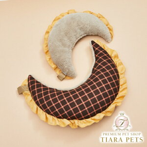 CXhbO louisdog Browny Check Moon Pillowy^ p  NbV s[ Zuz