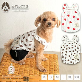 ティノティート TINOTITO プリント柄フリルキャミ【小型犬 犬服 ウエア トップス キャミ カジュアル】 送料無料