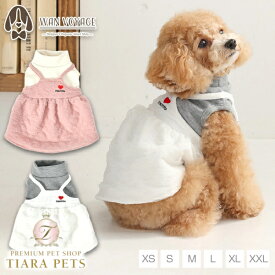 ティノティート TINOTITO アンサンブルニットワンピ【小型犬 犬服 ドッグウェア ワンピース ドレス スカート】
