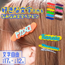 ヘアアクセ ヘアピン 名入れ オリジナル アクリル グッズ 雑貨 プレゼント 記念品 ノベルティ 推し 推し活 ネーム 文字入れ 部活 かわいい パステル くすみカラー おしゃれ 子供 こども 誕生日 まとめ買い TICO ティコ なみなみ ポップ