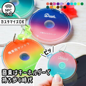 キーホルダー 名入れ CD NFC 推し レトロ 文字入れ プレゼント 音楽 推し活グッズ 推し活 オーロラカラー グラデーション 可愛い オタク オリジナル グッズ カラー メンカラ メンバーカラー プレイリスト 曲 まとめ買い オーダー TICO ティコ