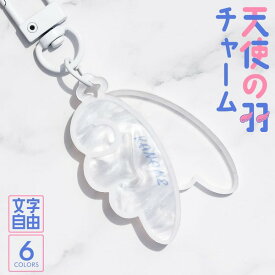 推し活グッズ 名入れ 羽 はね エンジェル ゆめかわ 文字入れ キーホルダー キーチャーム 推し活グッズ かわいい マーブル ネオン チーム名 1個から プレゼント おしゃれ 推し活 推し 企業 ノベルティ アクキー かわいい グッズ まとめ買い オーダー TICO ティコ