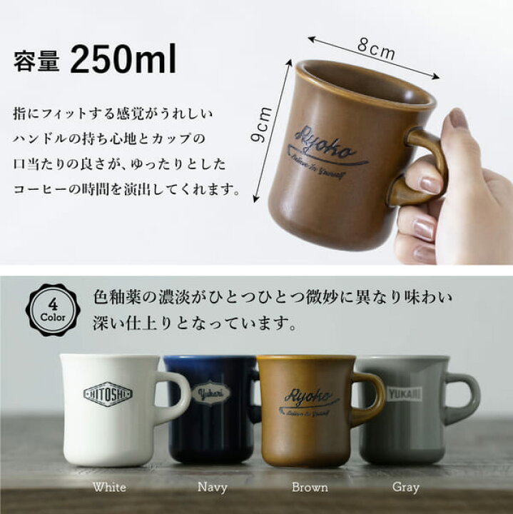 楽天市場】名入れ プレゼント マグカップ [コースターセット] 父の日 