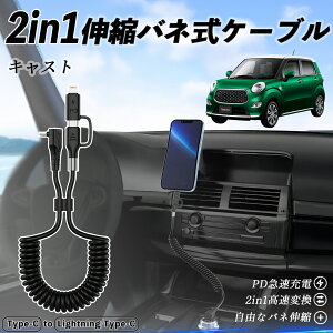 y|Cg10{ z_Cnc LXg 2in1 USB-A USB-C CgjOP[u J[R[h MFiF Apple Carplay Android Auto iPhone [dP[u PD 27W/60W }[d f[^] Lk ϋv t