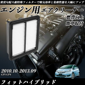 【ポイント10倍 送料無料】フィットハイブリッド GP1 GP4 エアフィルター エアクリーナー エアーフィルター エンジン 交換用 高品質 燃費改善 ticar