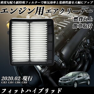 フィットハイブリッド GR3 GR4 GR6 GR8 エアフィルター エアクリーナー エアーフィルター エンジン 交換用 高品質 燃費改善 ticar