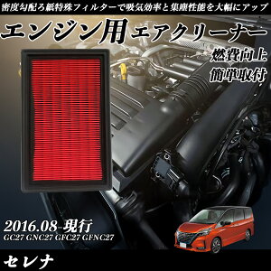 【ポイント10倍 送料無料】セレナ GC27 GNC27 GFC27 GFNC27 エアフィルター エアクリーナー エアーフィルター エンジン 交換用 高品質 燃費改善 ticar