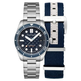 SPINNAKER スピニカー CROFT MID-SIZE AUTOMATIC DOLPHIN PROJECT LIMITED EDITION SP-5129-11 ネイビー