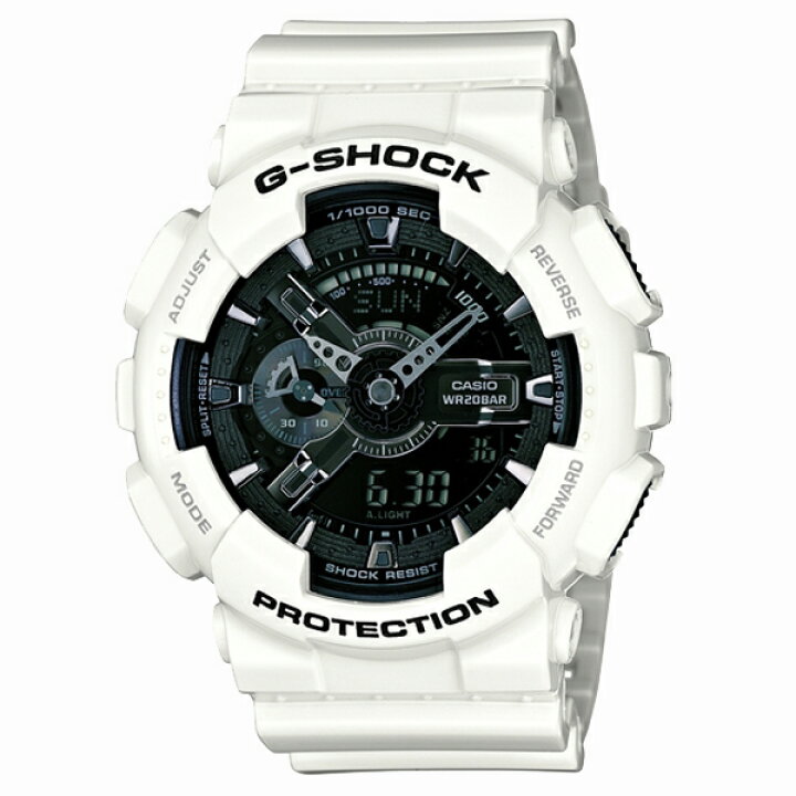 楽天市場】G-SHOCK BASIC ホワイト＆ブラックシリーズ GA-110GW-7AJF 