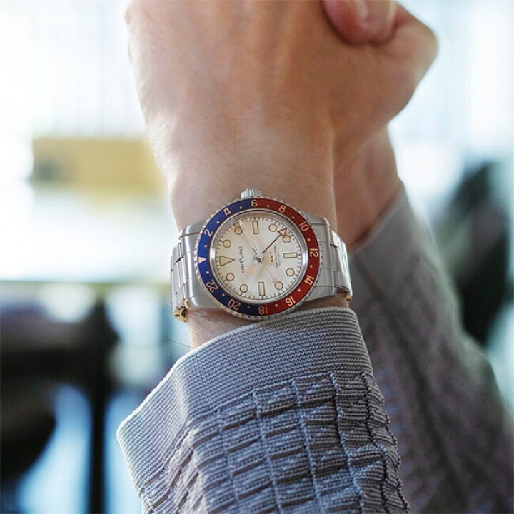 楽天市場】OUTLINE GMT-1960 ペプシベゼル×ホワイト 自動巻 メンズ 