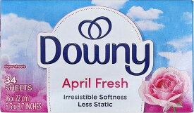 送料185円～ 【SALE】 Downy ダウニー シート エイプリルフレッシュ 34枚入 乾燥機用柔軟剤 柔軟シート ドライヤーシート ダウニーエイプリルフレッシュ ※9800円以上送料無料！