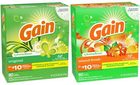 お得な大容量タイプ2.6kg【 GAIN 】 ウルトラ ゲイン アロマブースト 濃縮 粉末洗剤 91oz / 2.6kg ( オリジナル ・ アイランドフレッシュ )