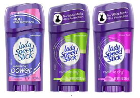 SALE 送料185円～ Lady Speed Stick レディスピードスティック デオドラント 制汗剤 39.6g 1.4 oz ( ワイルドフリージア or パウダーフレッシュ or シャワーフレッシュ )