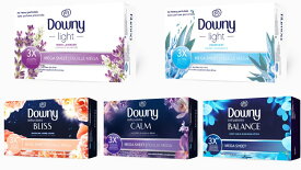 Downy ダウニー ライト / インフュージョン メガシート 乾燥機用柔軟シート ドライヤーシート 80枚入 (オーシャンミストorホワイトラベンダーorスパークリングアンバー＆ローズ or ラベンダー＆バニラビーンorクリスプレイン＆ブルーユーカリ)商品代金9,800円以上で送料無料