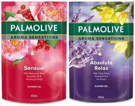 送料520円〜商品代金9,800円以上は送料無料になります！【 Palmolive 】 パルモリーブ シャワージェル / ボディソープ 詰替 パック リフィル 450ml ( センシャル or アブソルートリラックス )