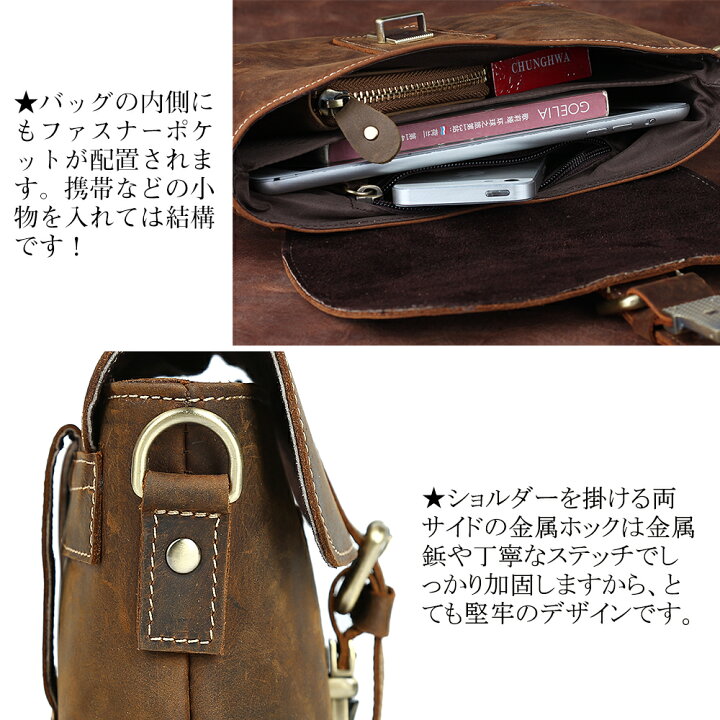 楽天市場】【楽天SS10％OFF】TIDING 本革 ウエストバッグ メンズ 2WAY 