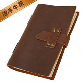 TIDING 手作り A5サイズ 本革 手帳 バイブルサイズ ノート 厚手牛革 オイルブルアップレザー 経年変化 聖書 ダークブラウン プレゼント