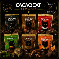 CACAOCAT 切れ端 BROWNIE 選べる 2個セット 各60g カカオキャット ブラウニー チョコレート チョコ ダー…