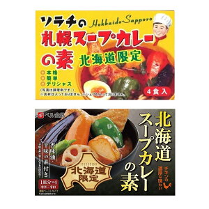 スープカレーの素【2種類×各1個】ソラチ 札幌スープカレーの素 ベル食品 北海道スープカレーの素 北海道 お土産 札幌 スープカレー カレールー レトルト インスタント ギフト プレゼント