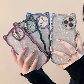 プレゼント付き スマホケース 韓国 iPhone16 ケース iphone16pro iphone15 iphone15pro iphone14 ケース 韓国 iphone14pro iPhone16 iphone13 iphone12 12pro iphone11 ケース iphone アイフォン pro plus promax xs xr ケース 韓国 かわいい ねこ 猫耳 猫 なみなみ クリア