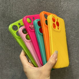 プレゼント付き スマホケース 韓国 iPhone16 ケース iphone16pro iphone16e iphone15 iphone15pro iphone14 ケース 韓国 iphone14pro iPhone16 iphone13 iphone12 12pro iphone11 ケース iphone se pro plus promax iphone ケース 韓国 かわいい 蛍光 ネオン色 ラメ キラキラ