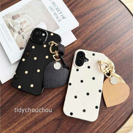 スマホケース iphoneケース 韓国 iPhone18pro iphone17 iPhone16 ケース iphone17pro iphone16pro iphone15 iphone15pro iphone14 ケース 韓国 iphone14pro iphone13 iphone 18 18pro 17 16 15 12 11 pro plus promax ケース 韓国 かわいい 水玉 ドット ハート レザー ケース