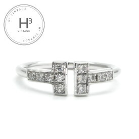 ティファニー TIFFANY&Co. ダイヤモンド ワイヤー リング Tワイヤー ティファニー T リング 指輪 750WG ホワイトゴールド ホワイトゴールド　Au750