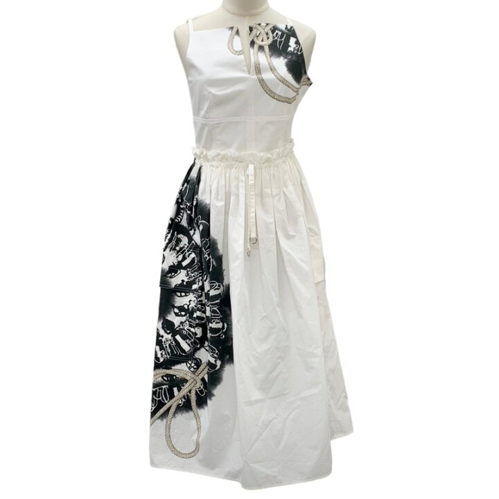 楽天市場】エルメス HERMES ワンピース コットン ホワイト 白 シルバー 