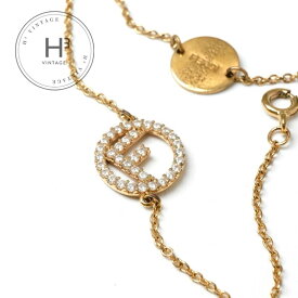 フェンディ FENDI エフイズフェンディ ブレスレット ラインストーン ゴールド ギフト プレゼント 送料無料