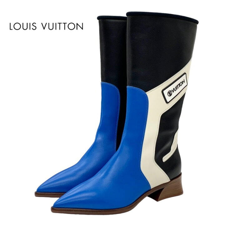 楽天市場】未使用 ルイヴィトン LOUIS VUITTON ブーツ ロングブーツ 