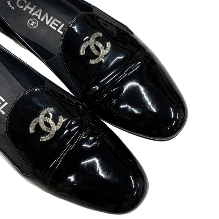 楽天市場】シャネル CHANEL ローファー 革靴 オペラシューズ フラット 