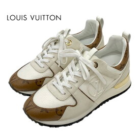 ルイヴィトン LOUIS VUITTON ランアウェイライン スニーカー 靴 シューズ レザー ファブリック アイボリー インヒール モノグラム ギフト プレゼント 送料無料