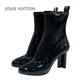 ルイヴィトン LOUIS VUITTON シルエットライン ブーツ ショートブーツ レインブーツ 靴 シューズ ラバー ブラック 黒 ギフト プレゼント 送料無料