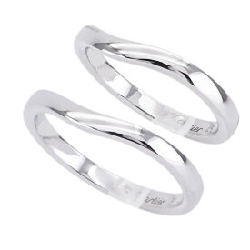カルティエ Cartier バレリーナ カーブ ウェディング リング 結婚指輪 マリッジリング ペアリング