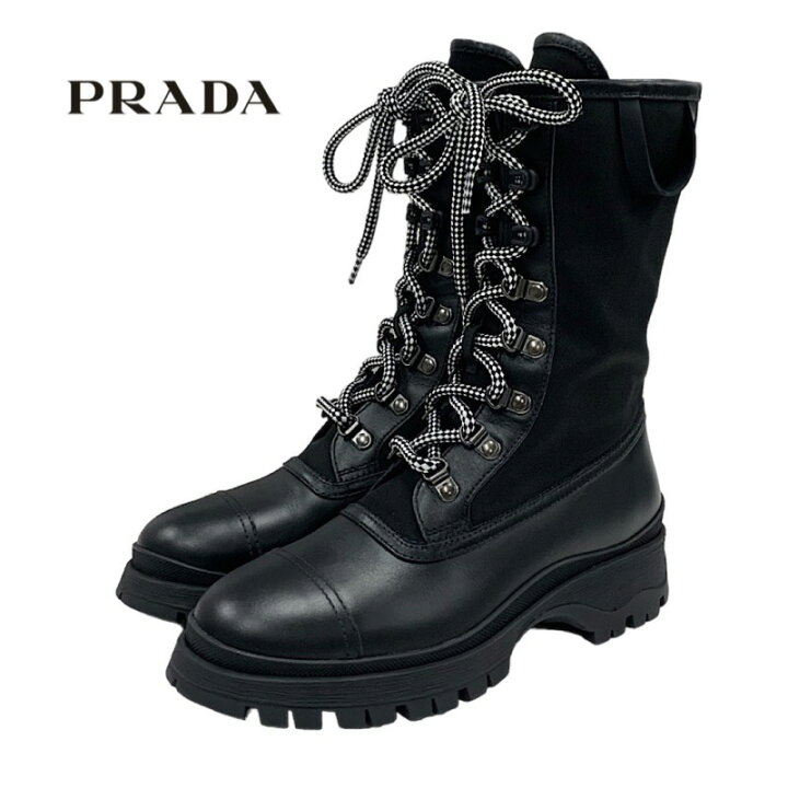 楽天市場】プラダ PRADA ブーツ ショートブーツ ミドルブーツ 靴  