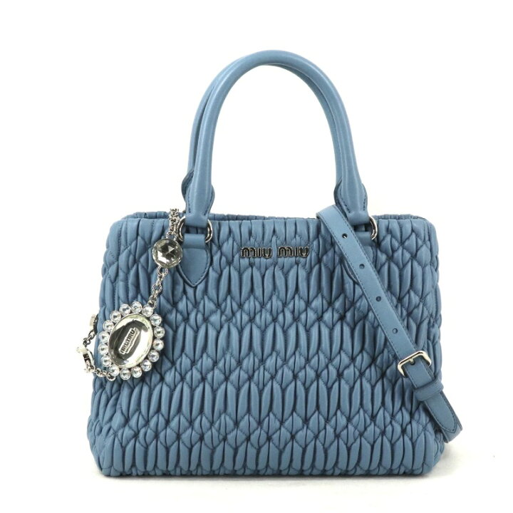 楽天市場】ミュウミュウ MIUMIU ナッパクリスタル マテラッセ バッグ 