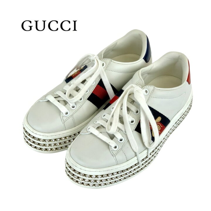 楽天市場】グッチ GUCCI エース スニーカー 靴 シューズ レザー 