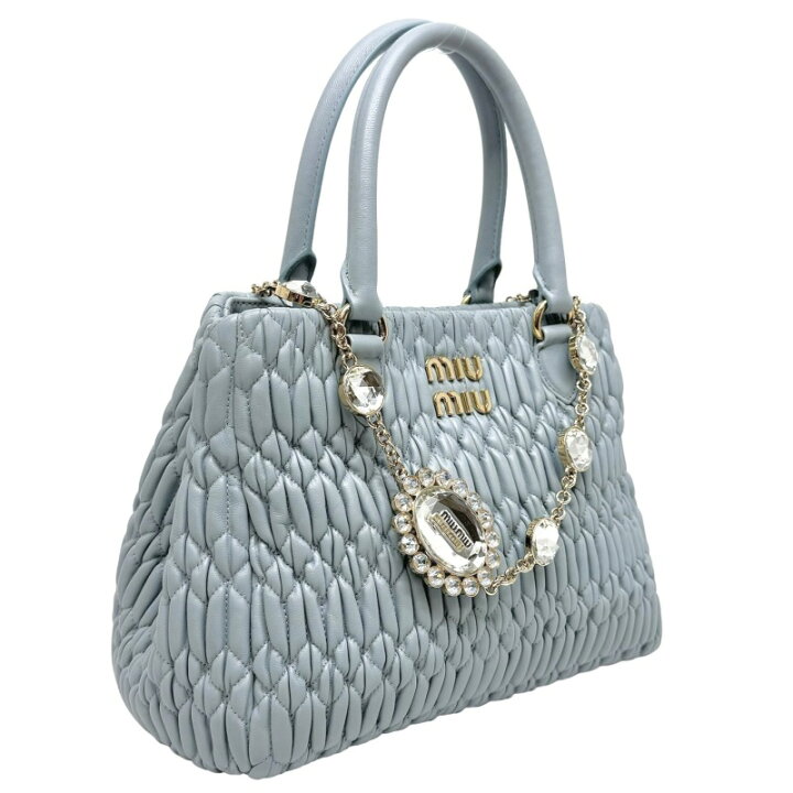 楽天市場】ミュウミュウ MIUMIU ナッパクリスタル マテラッセ バッグ 