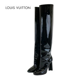 ルイヴィトン LOUIS VUITTON シルエットライン ブーツ ロングブーツ 靴 シューズ パテント ブラック