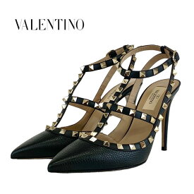 ヴァレンティノ VALENTINO パンプス サンダル 靴 シューズ ロックスタッズ レザー ブラック 黒 ギフト プレゼント 送料無料