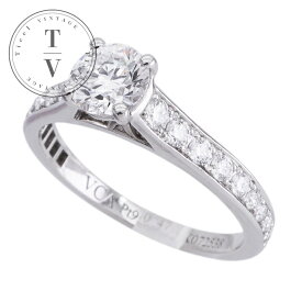 ヴァンクリーフ＆アーペル Van Cleef & Arpels ロマンス リング 指輪 ダイヤリング 婚約指輪 エンゲージリング プラチナ