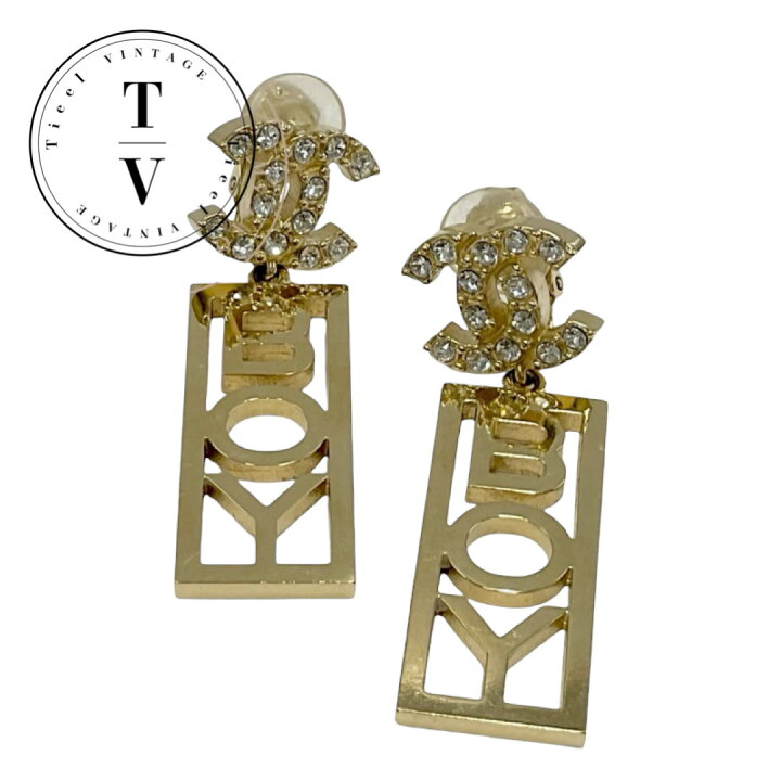 楽天市場】シャネル CHANEL ピアス イヤリング ゴールド ココマーク  