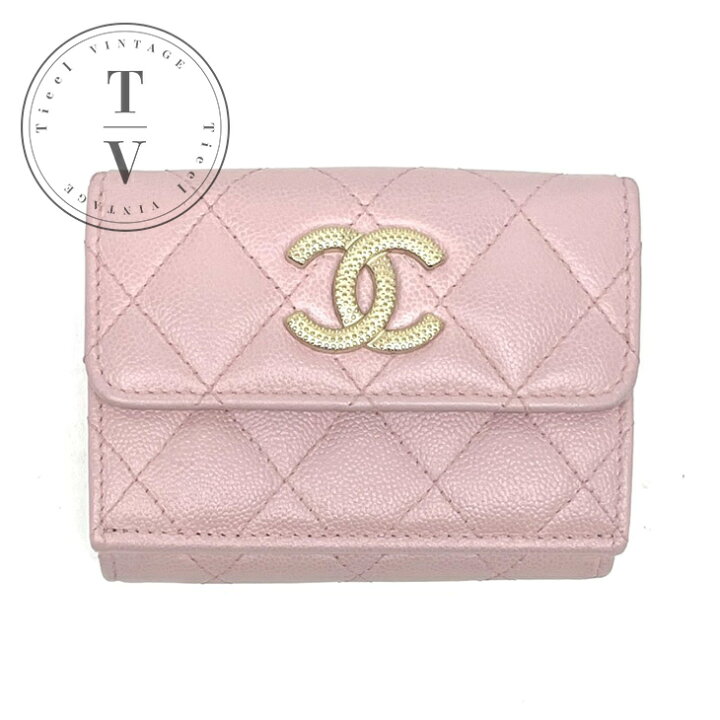 楽天市場】シャネル CHANEL マトラッセ 財布 三つ折り財布 ミニ 