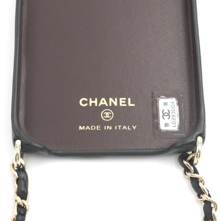 楽天市場】シャネル CHANEL 携帯・スマホアクセサリー ブラック 