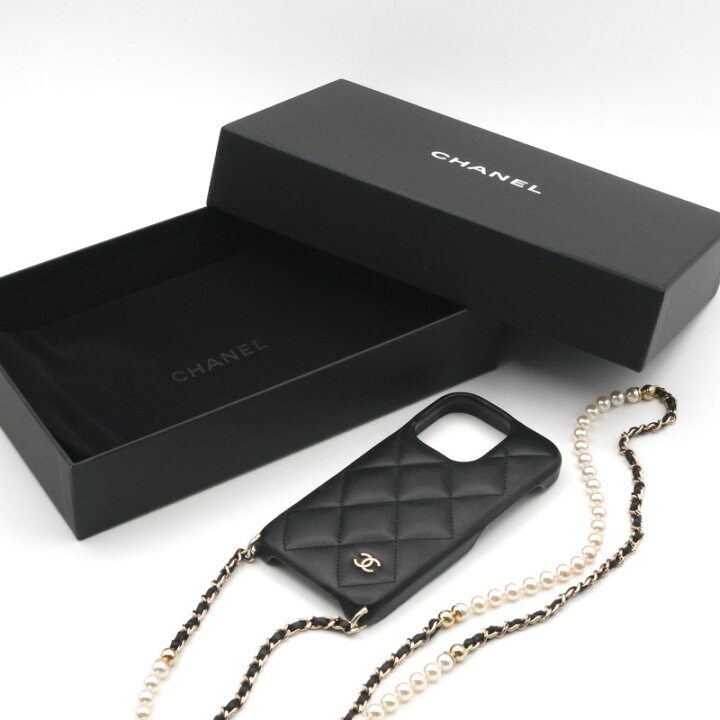 楽天市場】シャネル CHANEL 携帯・スマホアクセサリー ブラック 