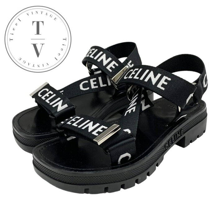 楽天市場】セリーヌ CELINE レオ ストラッピー サンダル 靴 シューズ 
