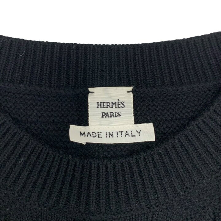 楽天市場】エルメス HERMES トップス ウール ブラック 黒 ニット 