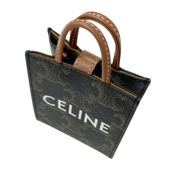 楽天市場】セリーヌ CELINE チャーム ブラウン ゴールド トリオンフ 